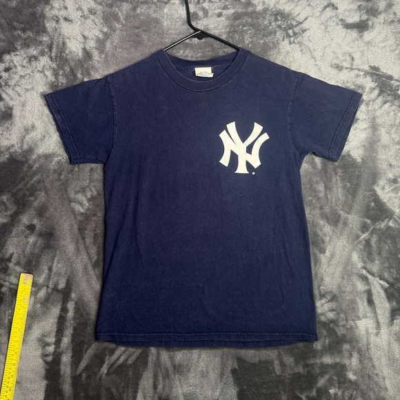 Majestic Other - Vintage Y2k New York Yankess Short Sleeve Blue T-Shirt Size Small Sheffield #`11